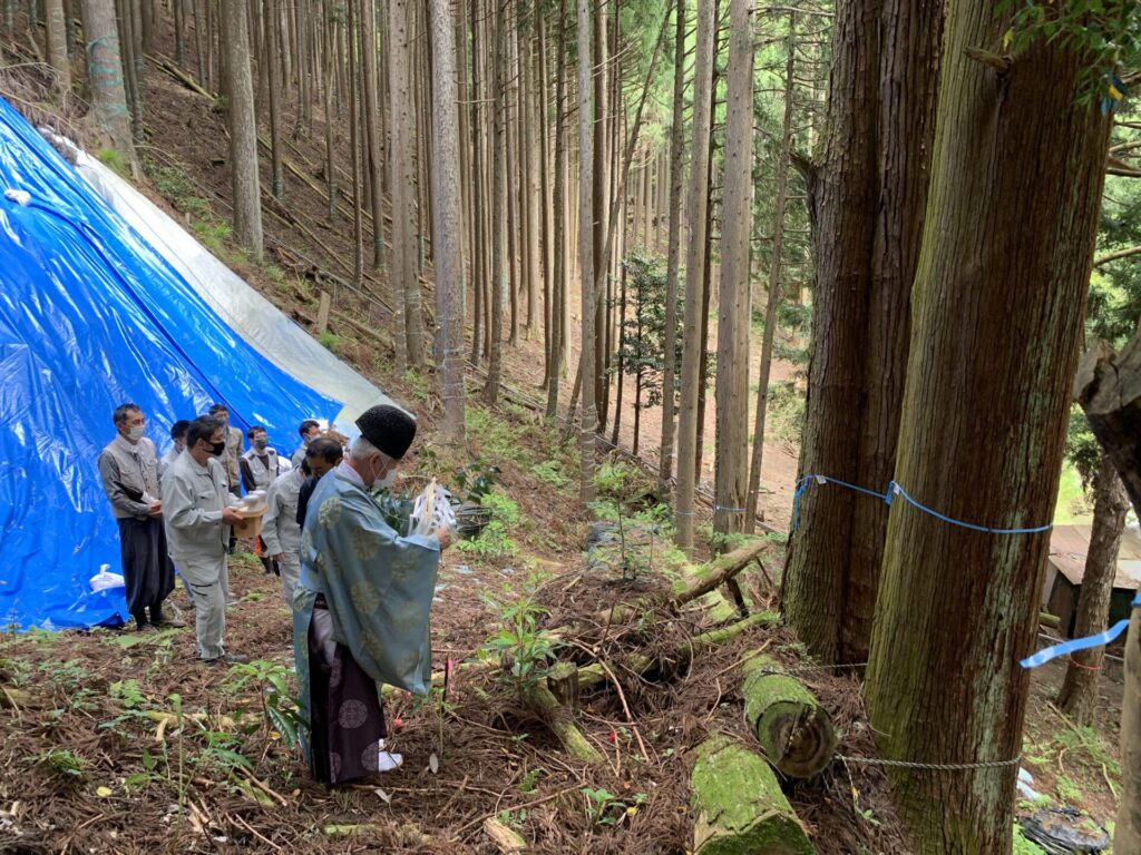 町居地区補助急傾斜地崩壊対策工事 安全祈願祭